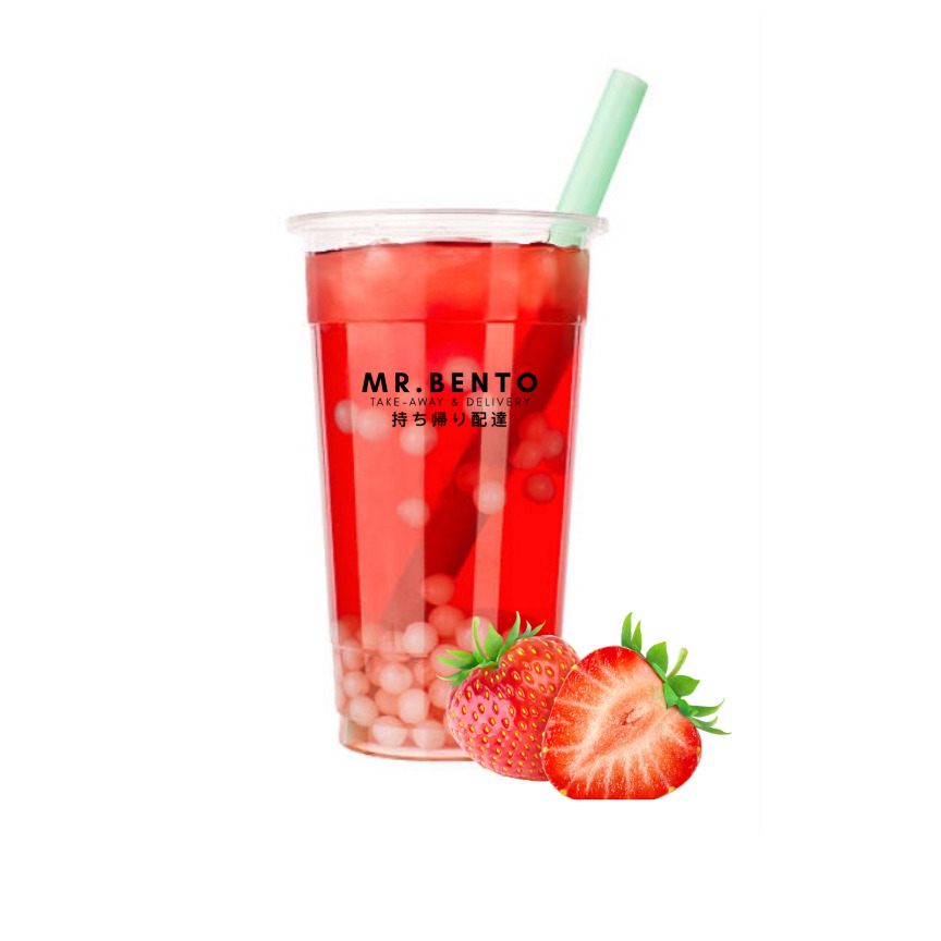 BUBBLE-TEA COLD STRAWBERRY - Mr Bento
