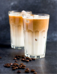 Ijskoffie met siroop