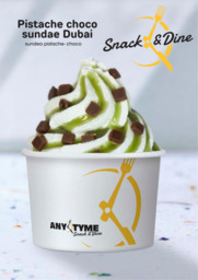 pistache choco sundae