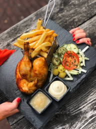 Halve haan menu