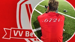 T-shirt rood vvB logo  (polyester)  Volw. XS tot 4XL  kinderen 110-120 130-140 150-160